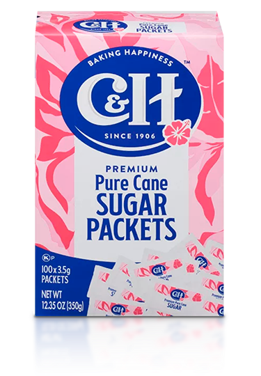 c&h premium pure cane sugar packets