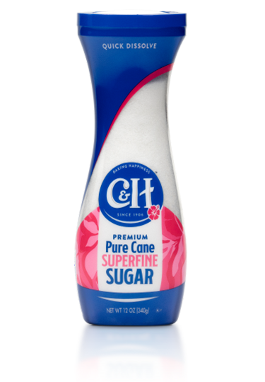 c&h quick dissolve superfine sugar flip top canister