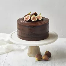 Dark Chocolate Cake with Fig Jam