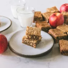 Apple Pie Filled Peanut Butter Bars