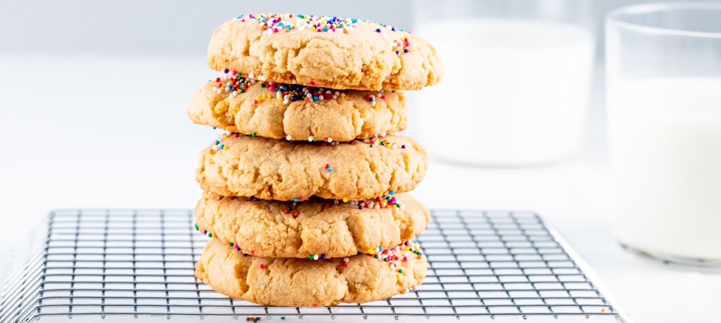 gluten-free sugar cookies baked with c&h light brown sugar