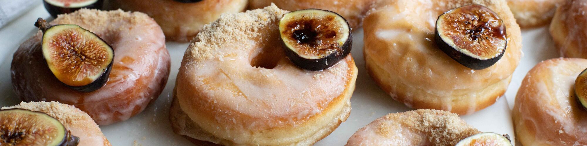 Caramelized Fig Yeast-raised Doughnuts