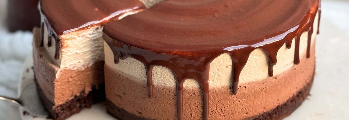 Layered Mocha Mousse Cake