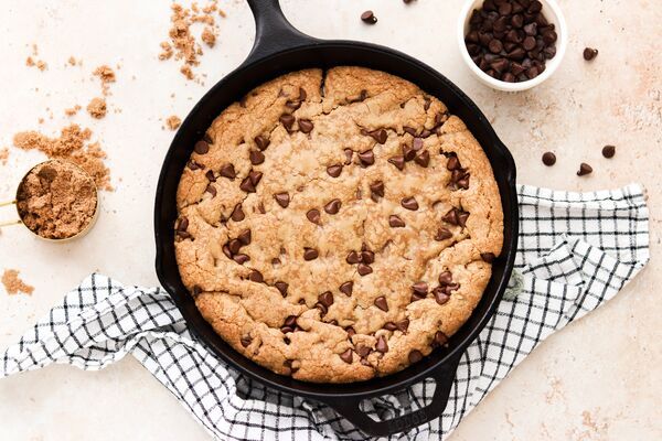 Brown Butter Chocolate Chip Skillet Cookie