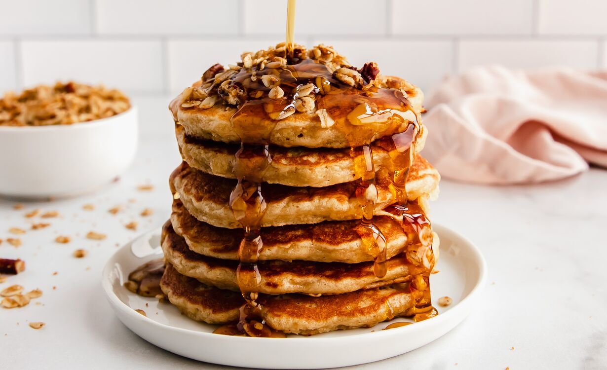 Brown Sugar Oatmeal Pancakes