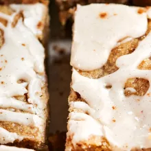 brown butter apple blondies baked with c&h light brown sugar