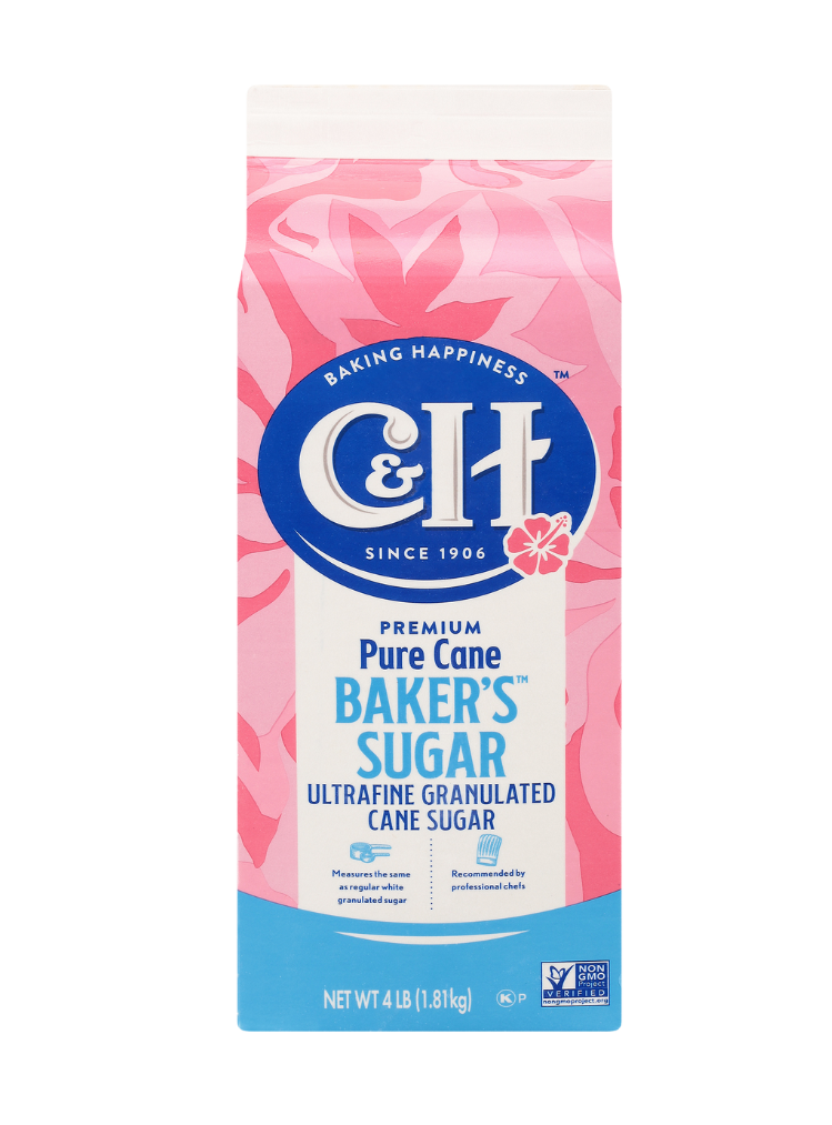 A box of C&H® Baker's Sugar