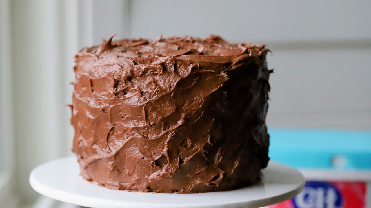 Dubai Chocolate Inspired Yellow Cake